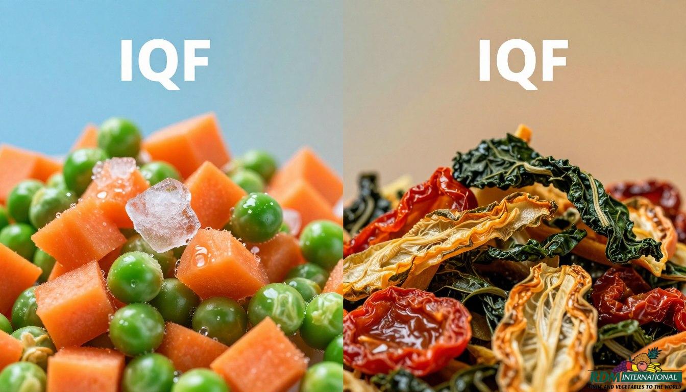 IQF vs Dehydrated Vegetables: Key Differences