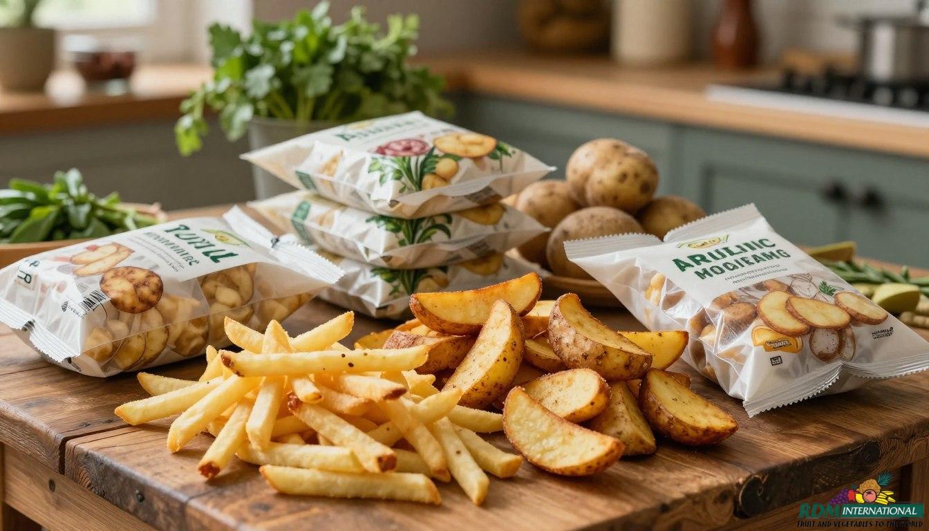 Organic Frozen Potato Products for Retail