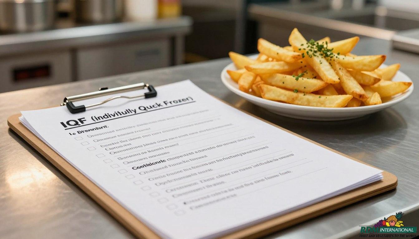 Premium IQF French Fries Supplier Checklist