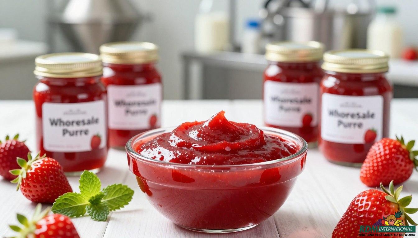 Strawberry Puree Wholesale for Dairy Applications