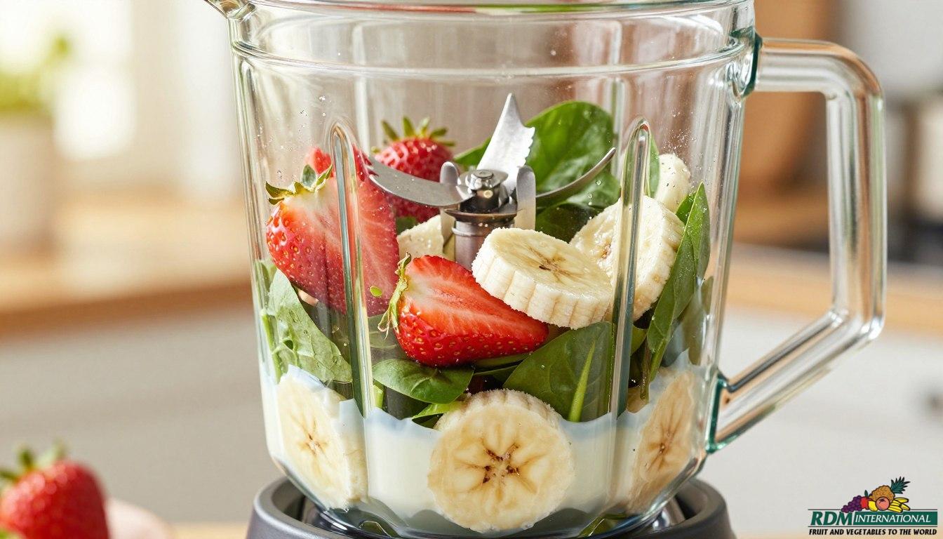 Frozen Banana Slices in Commercial Smoothies