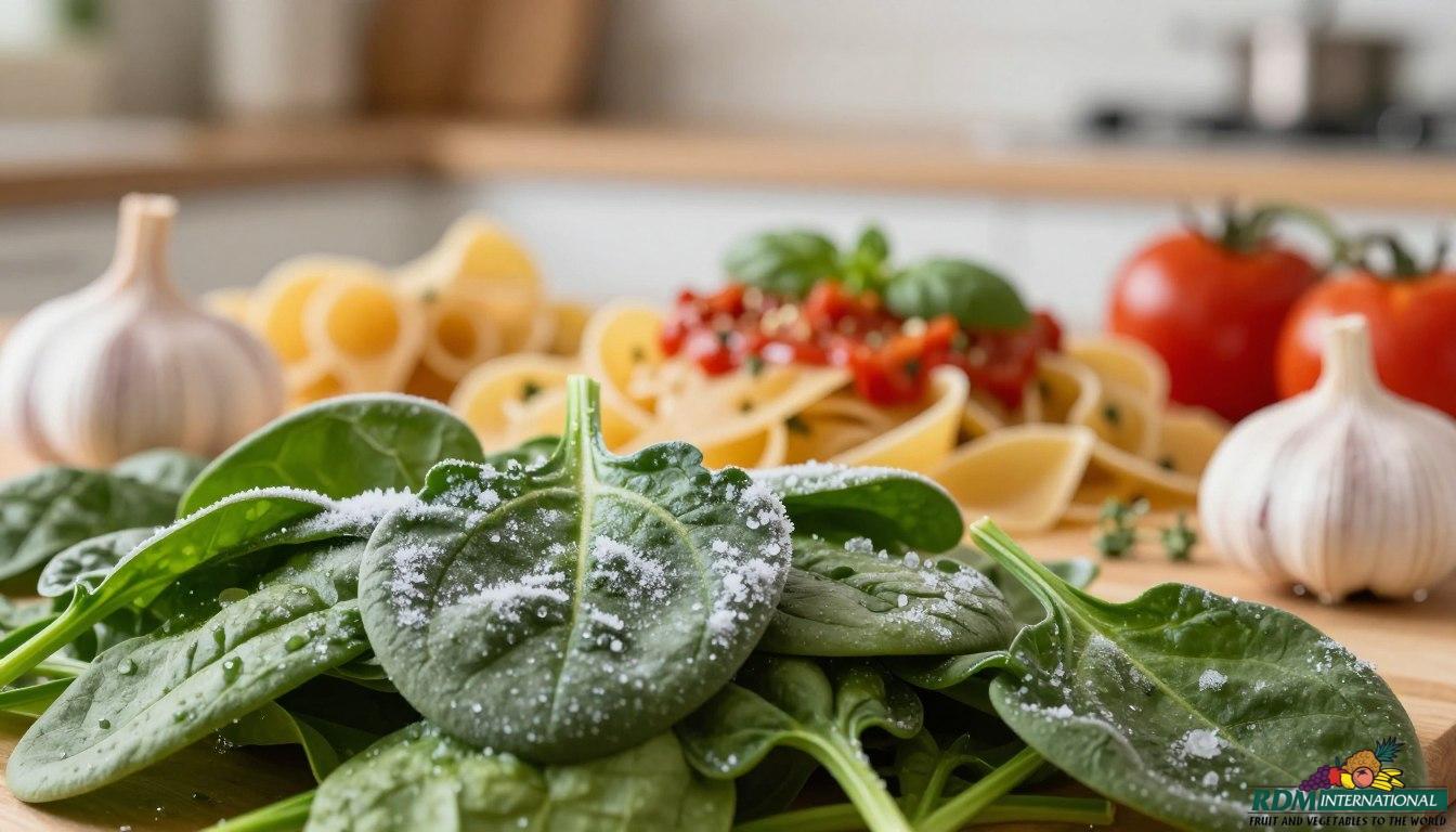 Frozen Spinach for Pasta and Sauce Production